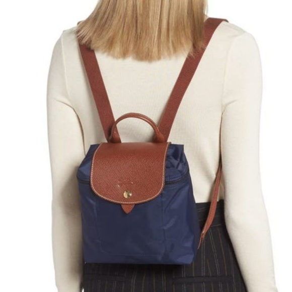 Longchamp Le Pliage Mini Backpack Blue 